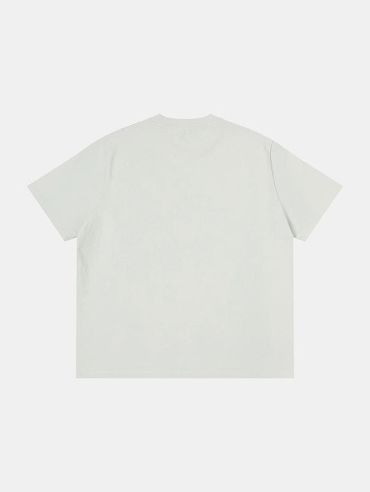 320 GSM BOXY CROPPED 'OFF WHITE' T-SHIRT