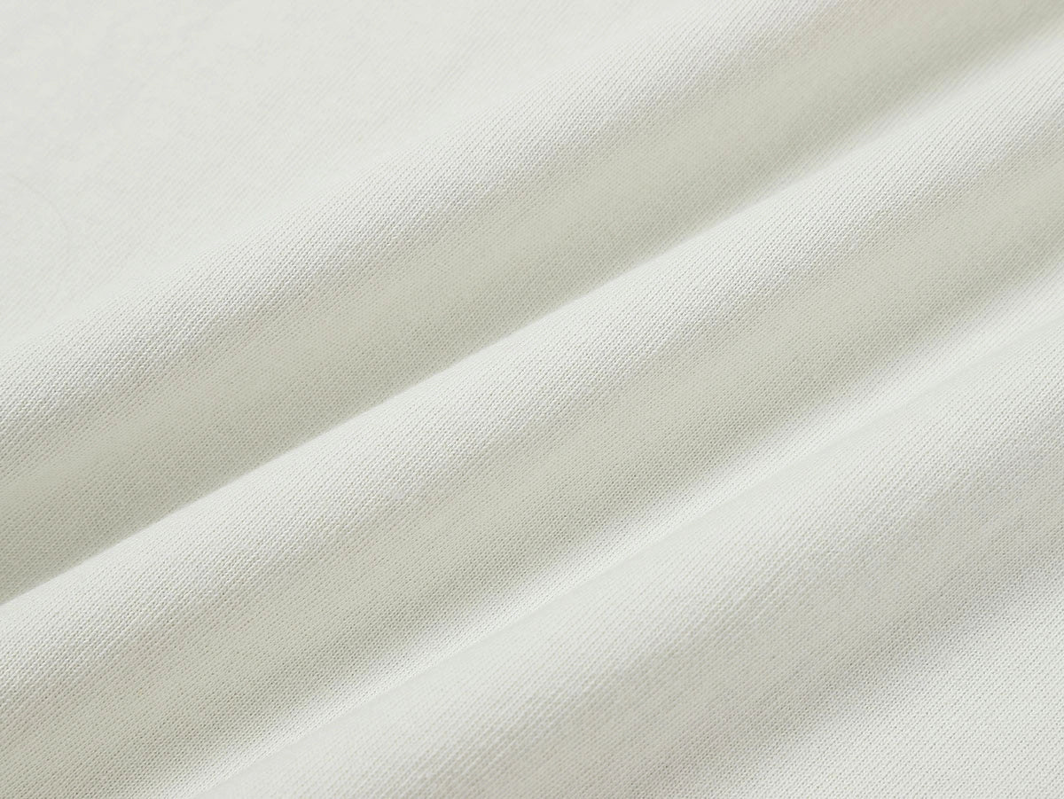 320 GSM BOXY CROPPED 'WASHED OFF WHITE' T-SHIRT