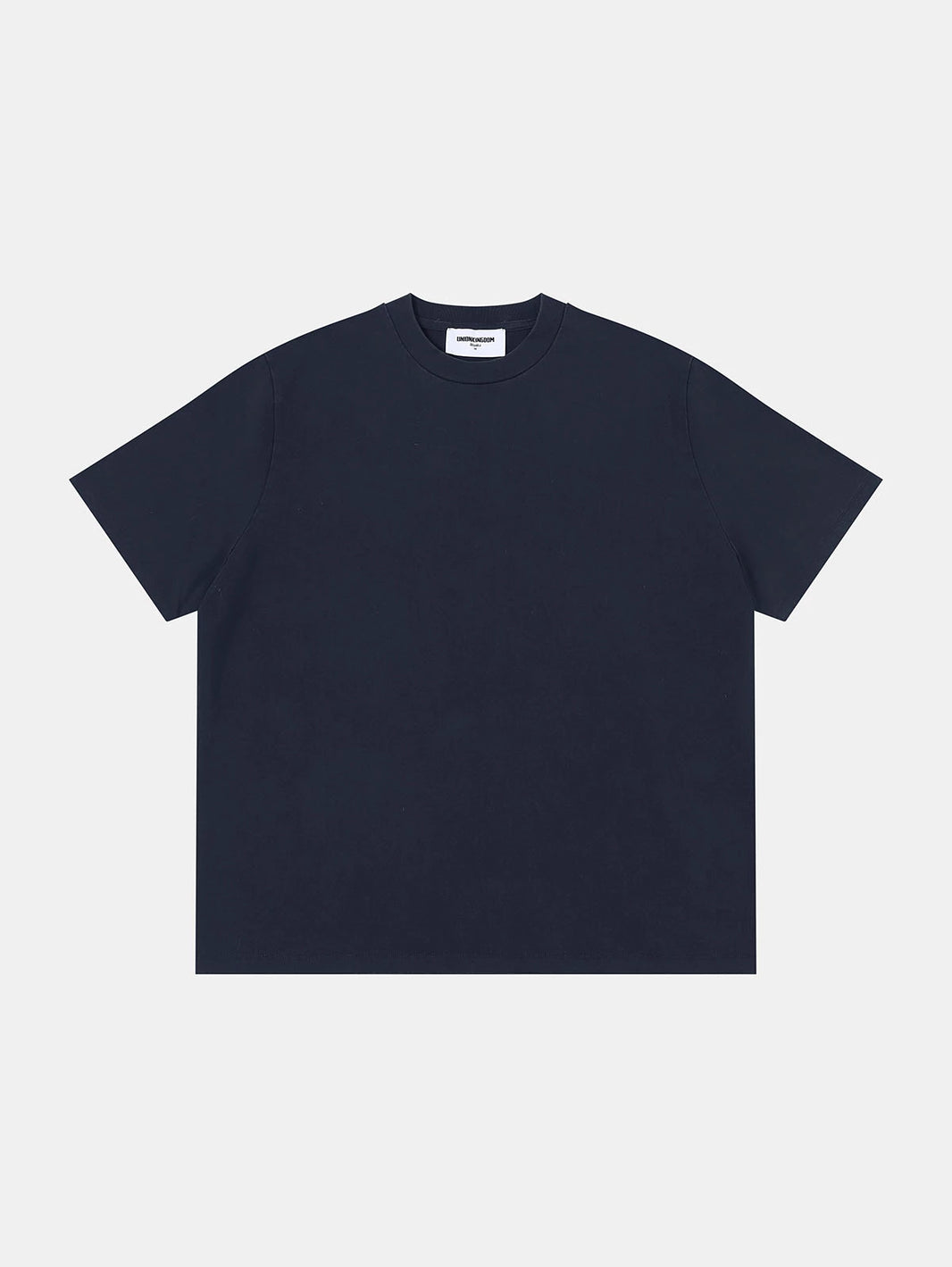 320 GSM BOXY CROPPED 'WASHED NAVY BLUE'  T-SHIRT