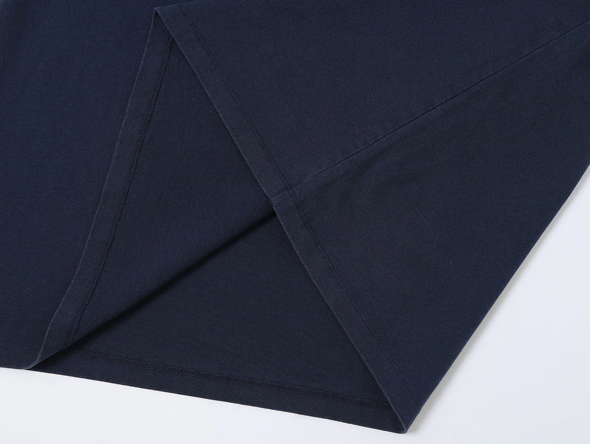 320 GSM BOXY CROPPED 'WASHED NAVY BLUE'  T-SHIRT