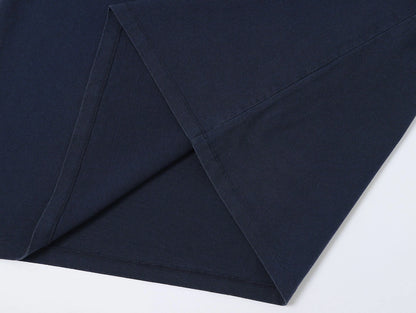 320 GSM BOXY CROPPED 'WASHED NAVY BLUE'  T-SHIRT