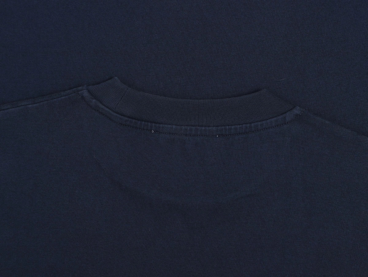 320 GSM BOXY CROPPED 'WASHED NAVY BLUE'  T-SHIRT