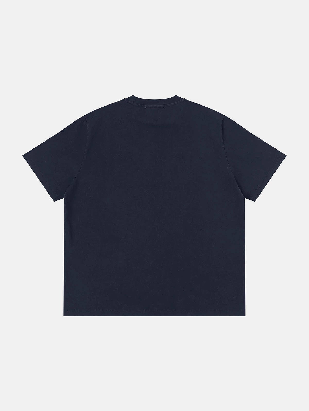 320 GSM BOXY CROPPED 'WASHED NAVY BLUE'  T-SHIRT