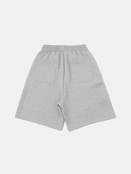 520 GSM COZEY BAGGY 'FLOWER GRAY' SHORTS