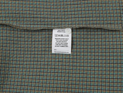 BOXY CROPPED FIT 'GREEN' PLAID SHIRT