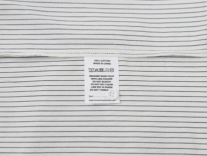 BOXY CROPPED 'WHITE' STRIPED LONG-SLEEVE SHIRT
