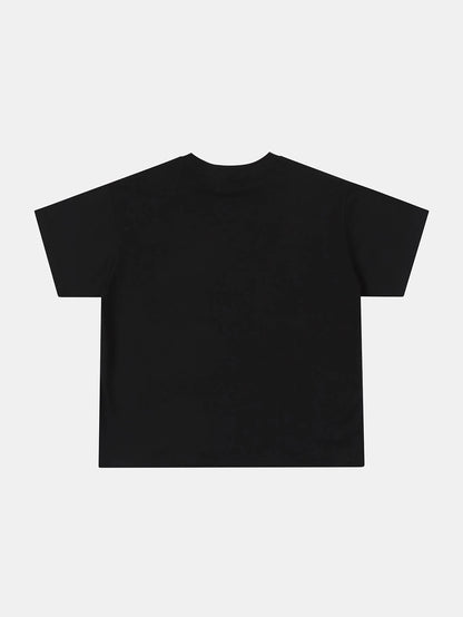 200 GSM RELAXED BOXY FIT 'BLACK' T-SHIRT