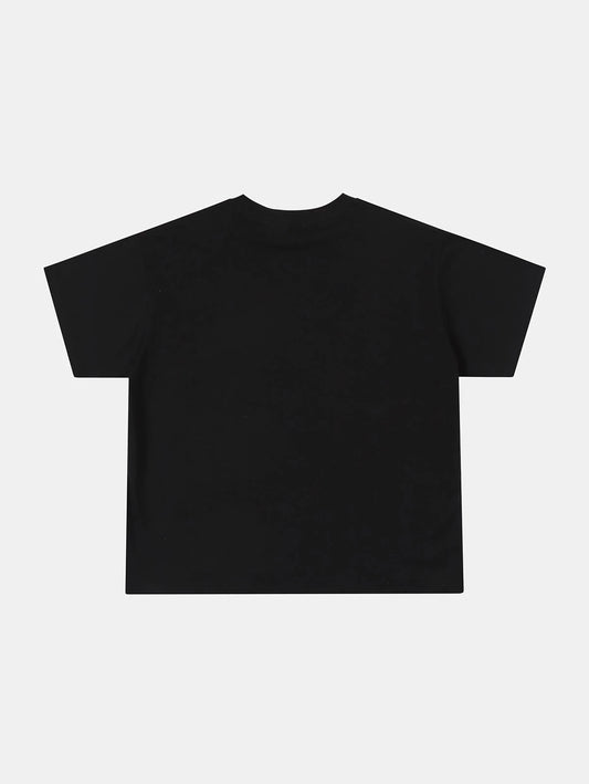 200 GSM RELAXED BOXY FIT 'BLACK' T-SHIRT