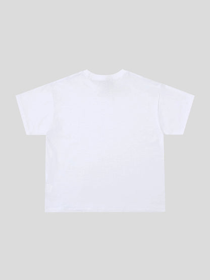 200 GSM RELAXED BOXY FIT 'WHITE' T-SHIRT