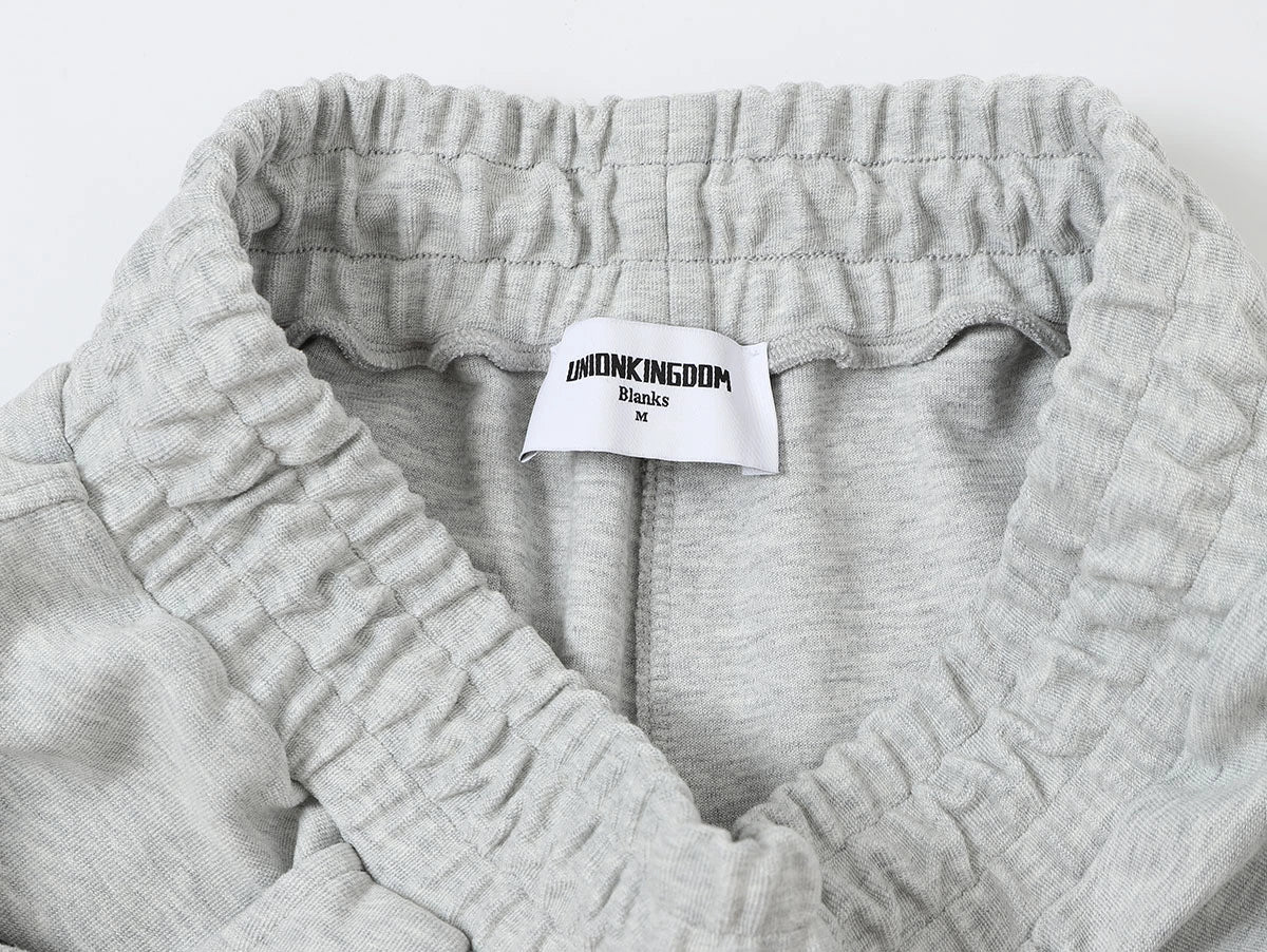 420 GSM MID-LENGTH LOOSE FIT 'FLOWER GRAY' SHORTS