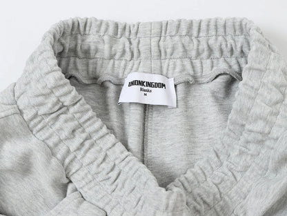 420 GSM MID-LENGTH LOOSE FIT 'FLOWER GRAY' SHORTS