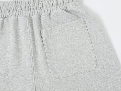 420 GSM MID-LENGTH LOOSE FIT 'FLOWER GRAY' SHORTS