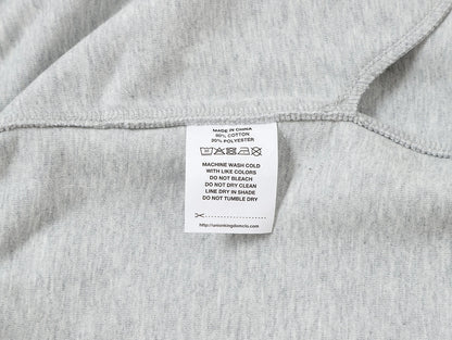 420 GSM MID-LENGTH LOOSE FIT 'FLOWER GRAY' SHORTS