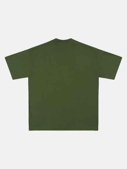 250 GSM LOOSE FIT 'OLIVE' T-SHIRT