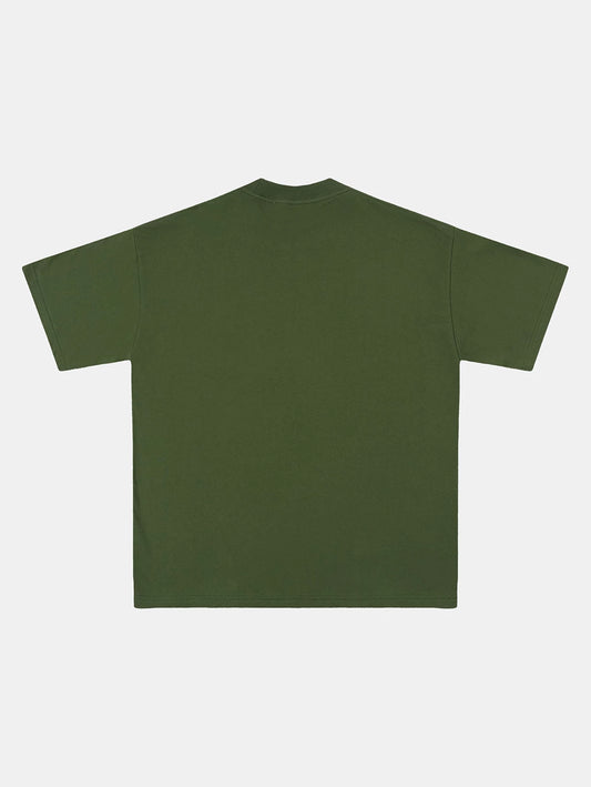 250 GSM LOOSE FIT 'OLIVE' T-SHIRT