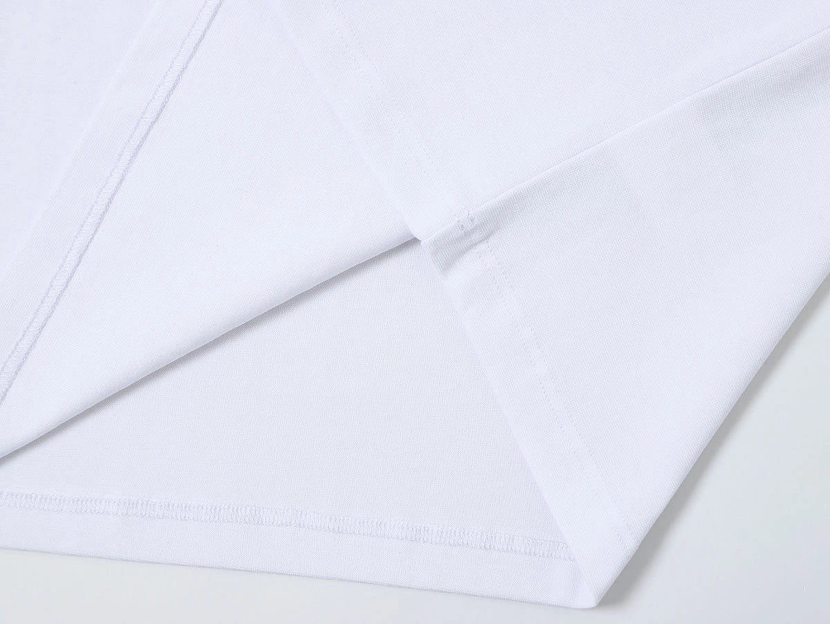 250 GSM  SLIM FIT 'WHITE' T-SHIRT