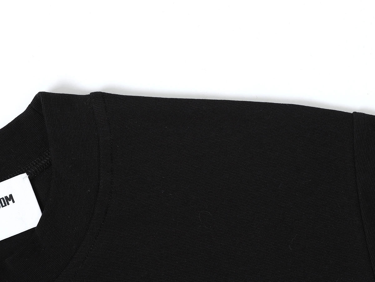 250 GSM  SLIM FIT 'BLACK' T-SHIRT