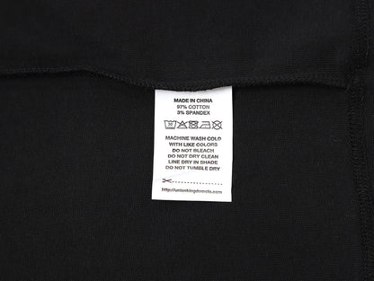 250 GSM  SLIM FIT 'BLACK' T-SHIRT