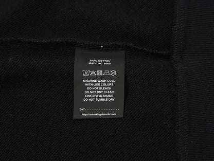 360 GSM 100% COTTON BOXY CROPPED 'BLACK' ZIP-UP HOODIE