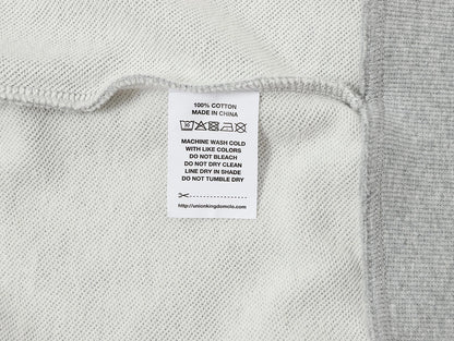 360 GSM 100% COTTON BOXY CROPPED 'FLOWER GRAY' ZIP-UP HOODIE