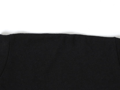150 GSM RELAXED BOXY FIT 'BLACK' T-SHIRT