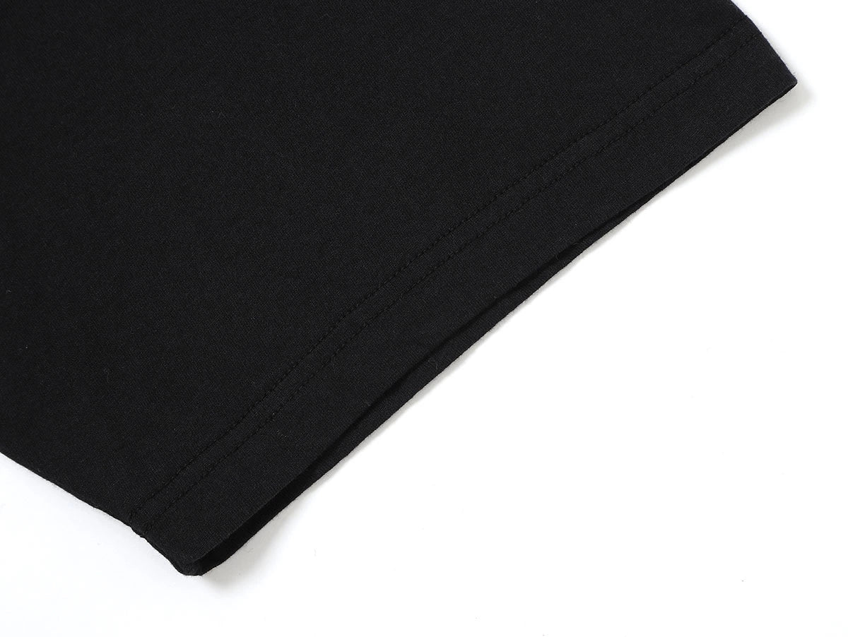 150 GSM RELAXED BOXY FIT 'BLACK' T-SHIRT