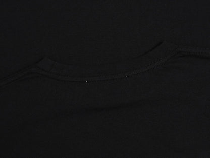 150 GSM RELAXED BOXY FIT 'BLACK' T-SHIRT