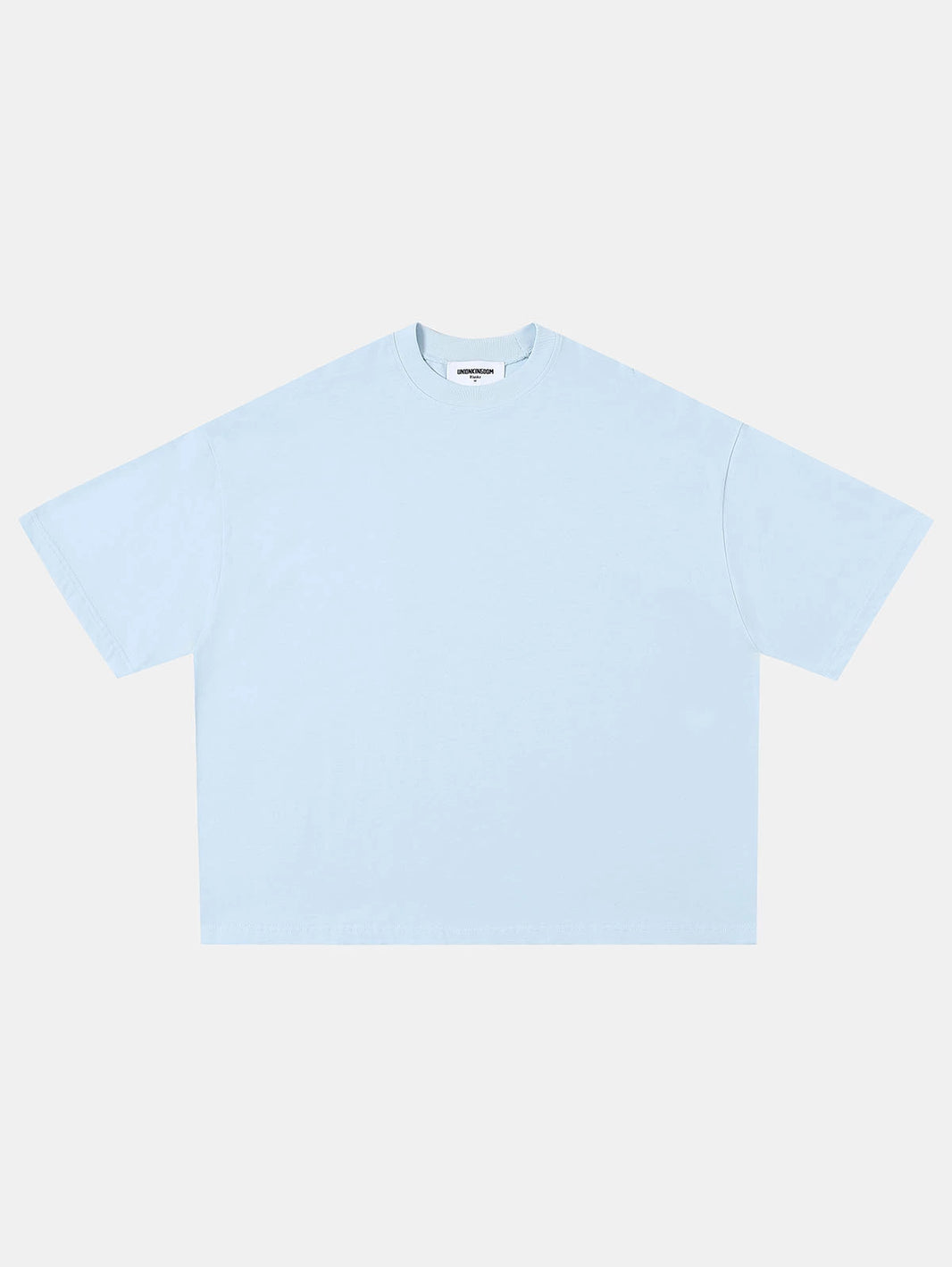 240 GSM BOXY CROPPED FIT 'ICE BLUE' T-SHIRT
