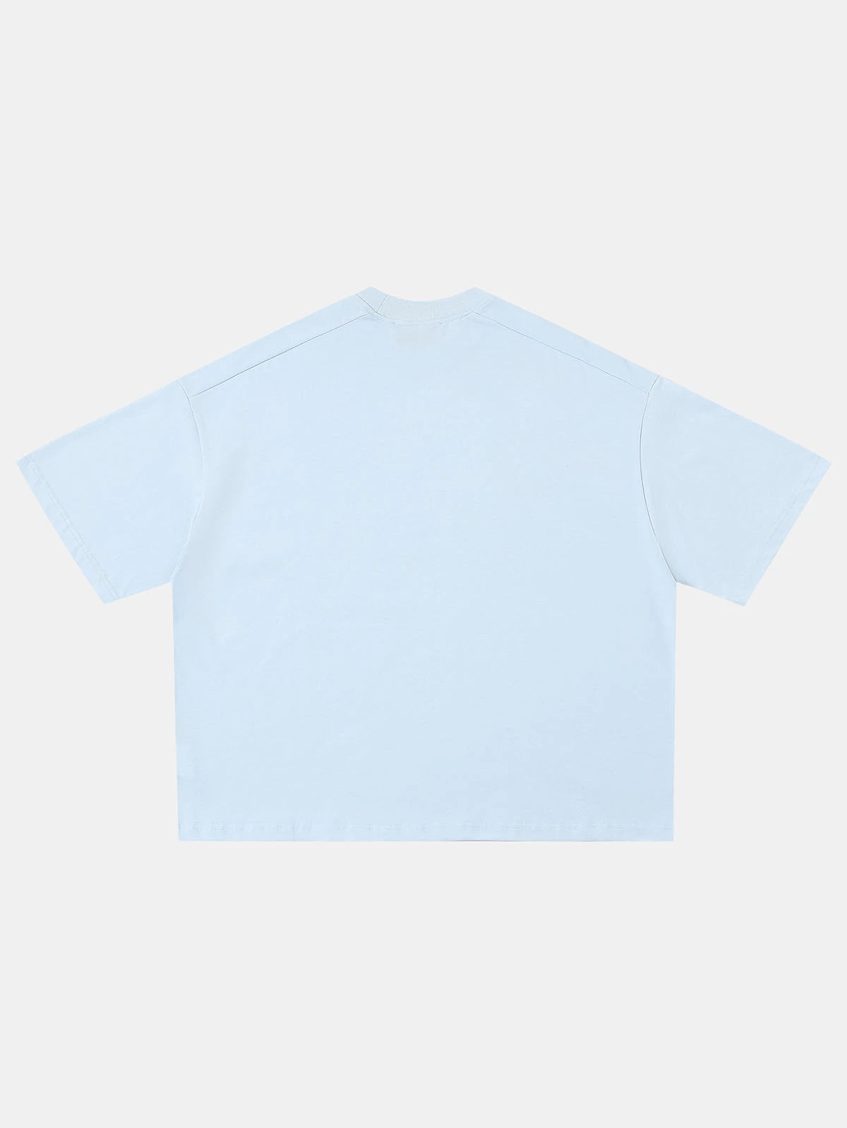 240 GSM BOXY CROPPED FIT 'ICE BLUE' T-SHIRT