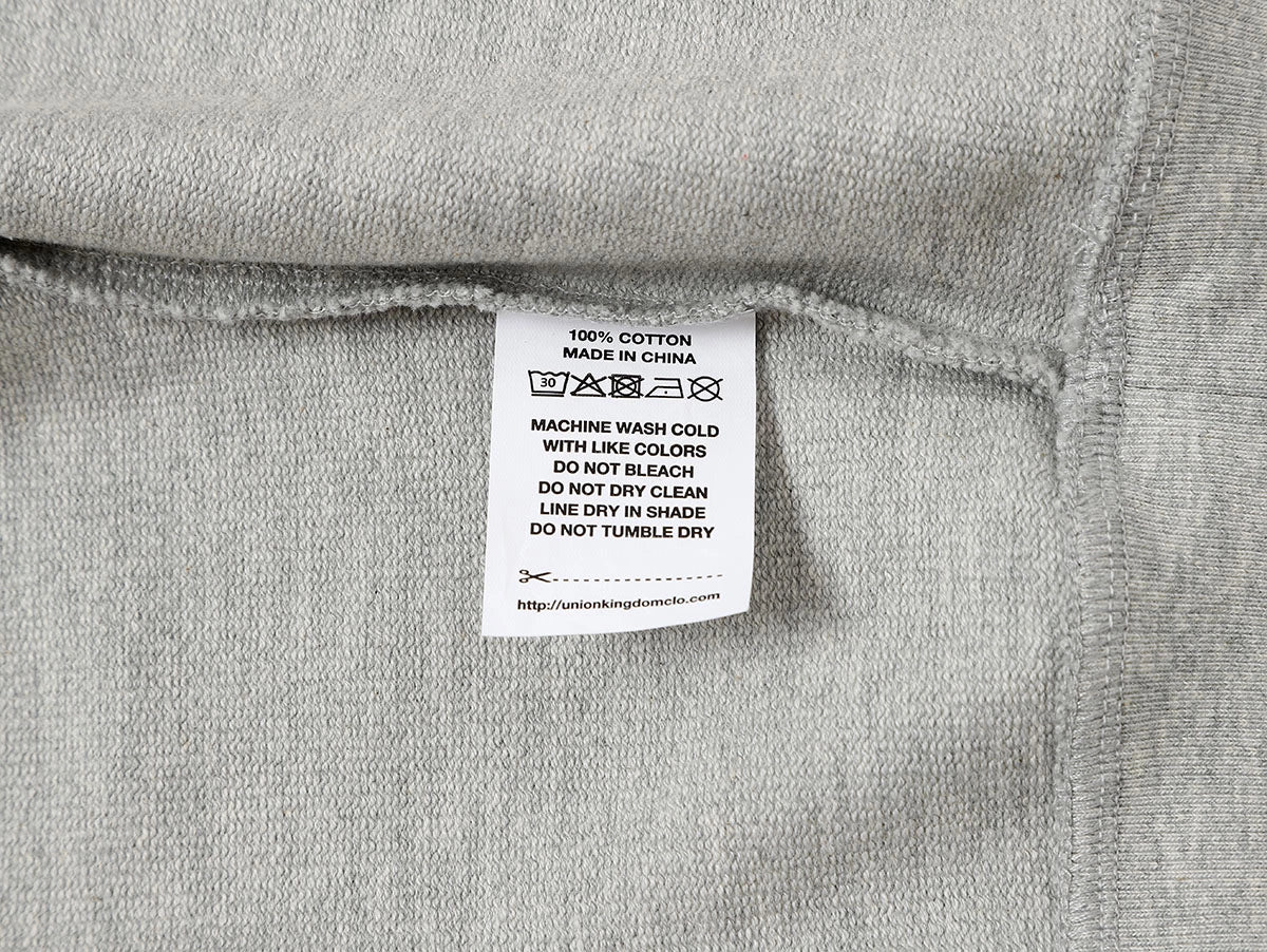 360 GSM  100% COTTON BOXY CROPPED FIT QUARTER-ZIP 'FLOWER GRAY'SWATERSHIRT