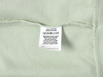 360 GSM  100% COTTON BOXY CROPPED FIT QUARTER-ZIP 'LIGHT GREEN' SWATERSHIRT