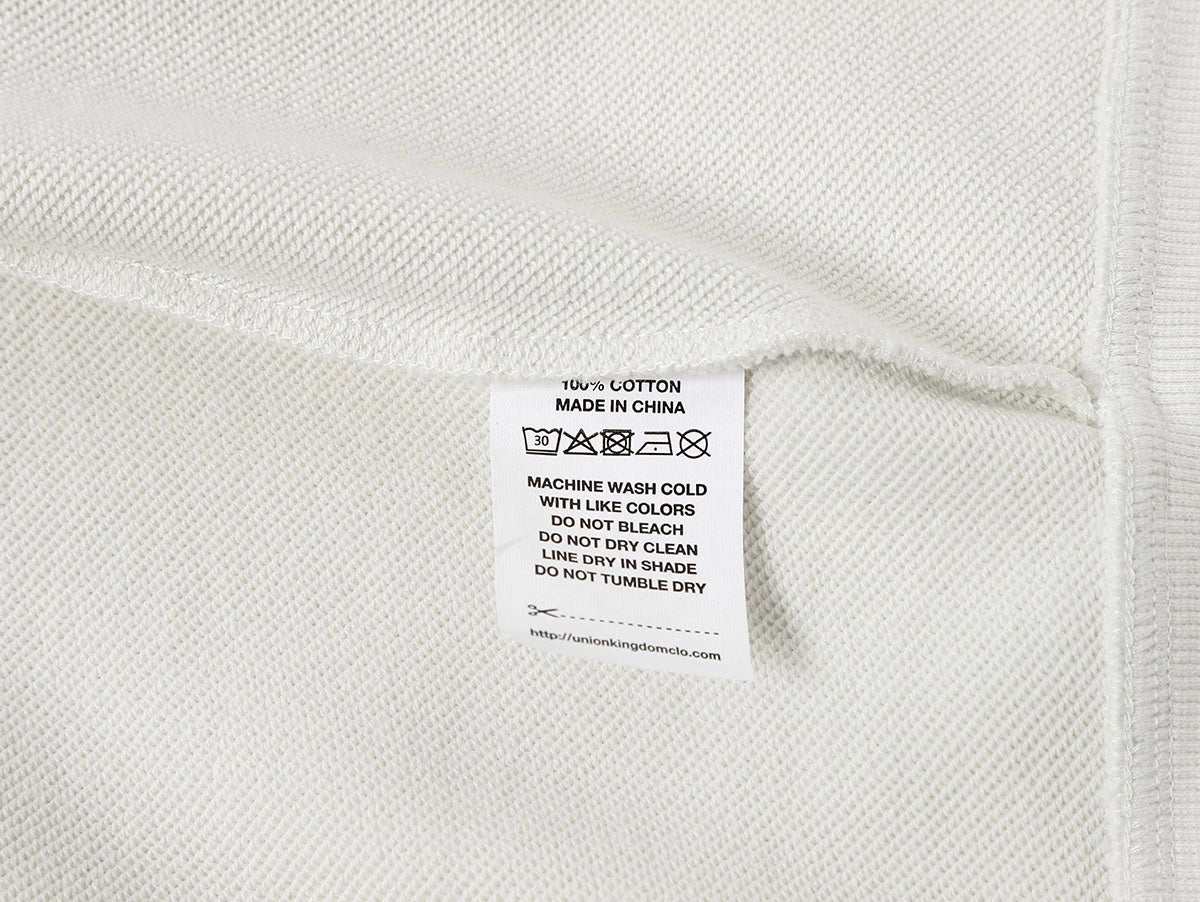 360 GSM 100% COTTON BOXY CROPPED 'OFF WHITE' ZIP-UP HOODIE