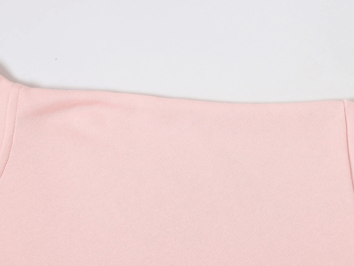360 GSM 100% COTTON BOXY CROPPED 'PINK' ZIP-UP HOODIE