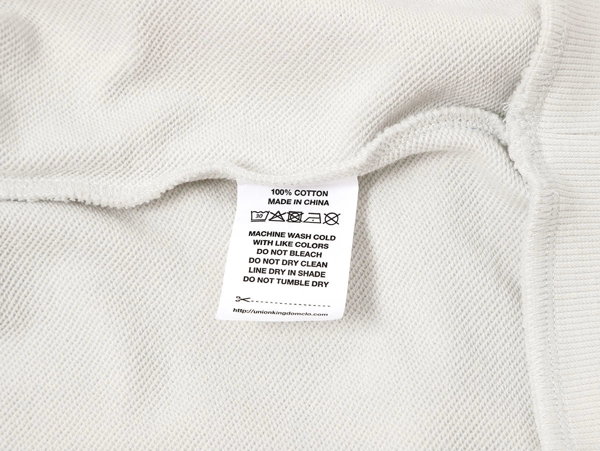 360 GSM 100% COTTON BOXY CROPPED FIT 'OFF WHITE' HOODIE