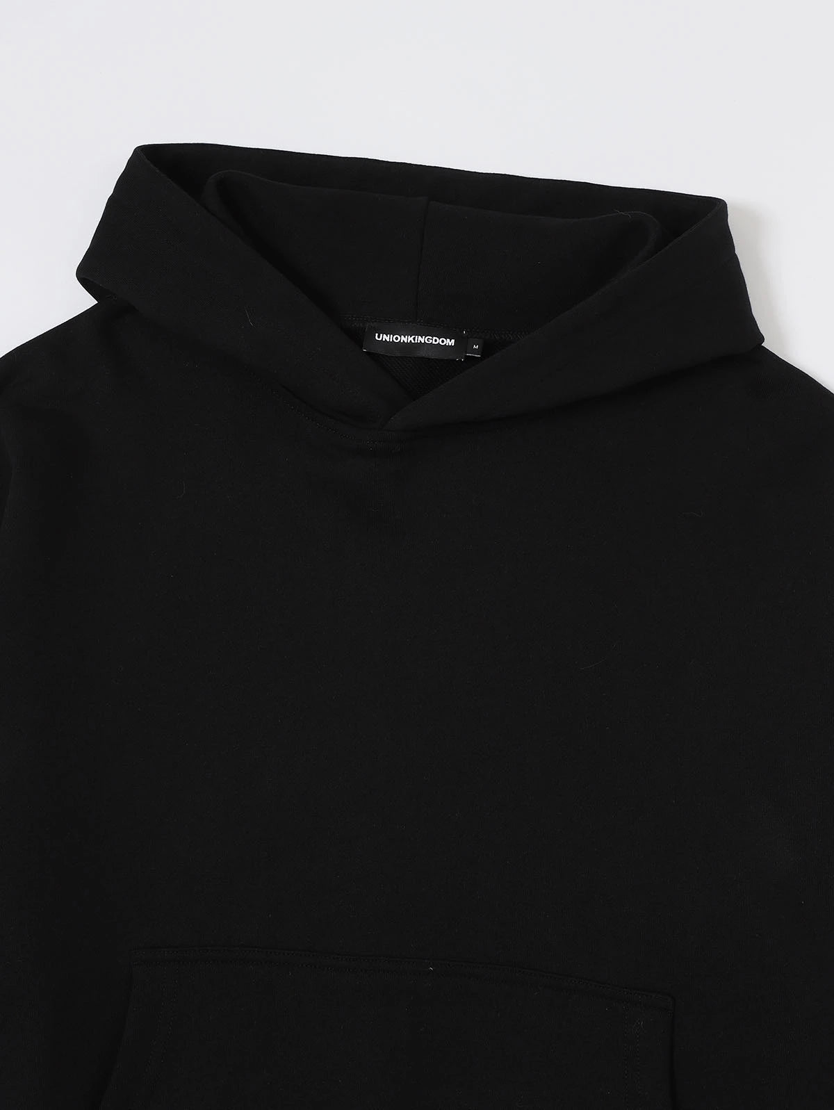 360 GSM 100% COTTON BOXY CROPPED FIT 'BLACK' HOODIE