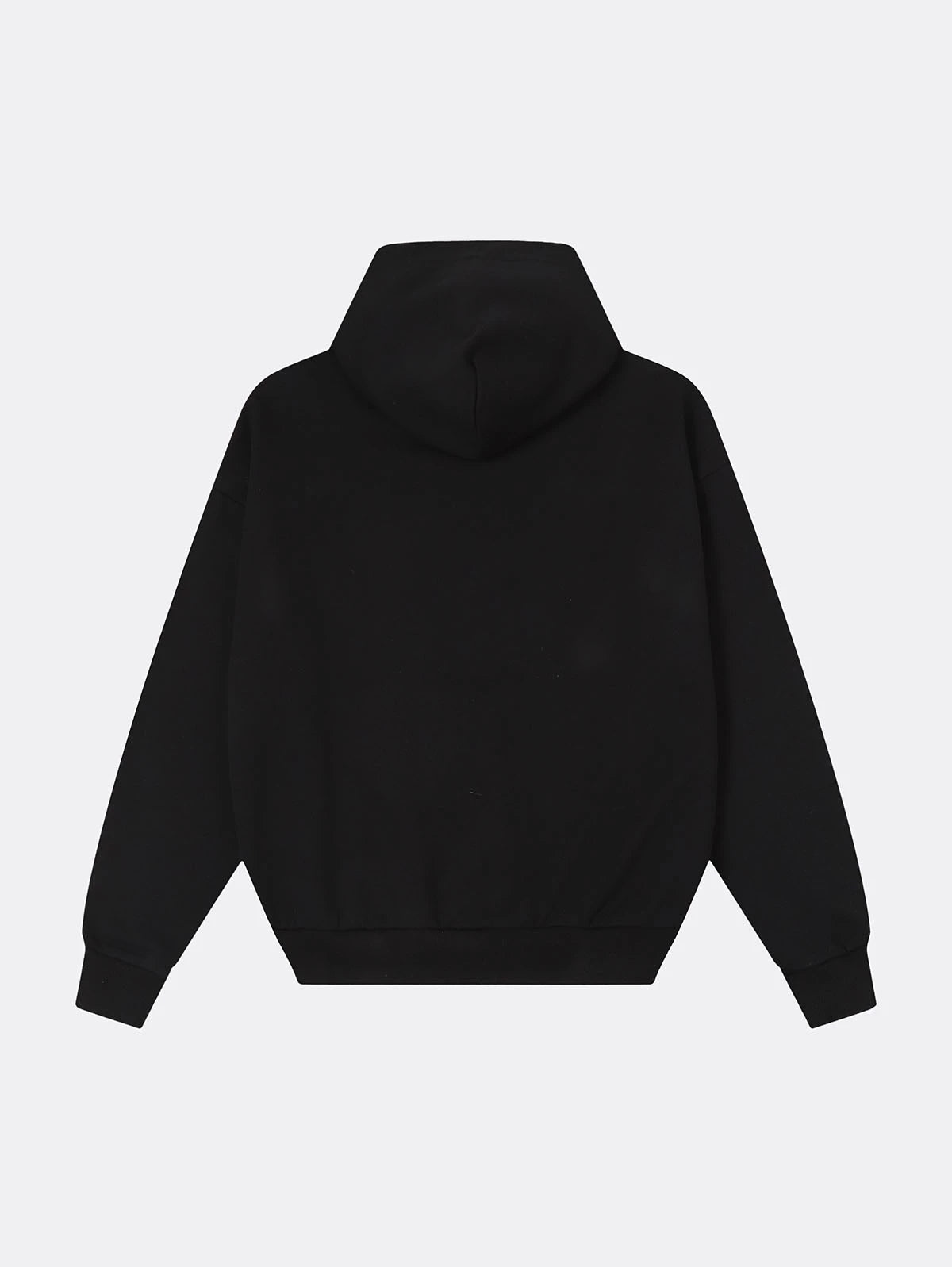 360 GSM 100% COTTON BOXY CROPPED FIT 'BLACK' HOODIE