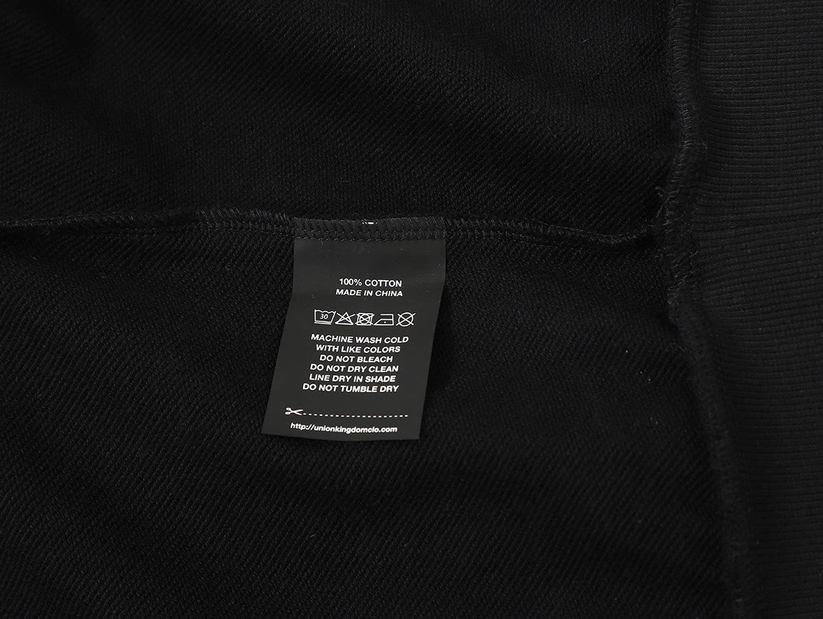 360 GSM 100% COTTON BOXY CROPPED FIT 'BLACK' HOODIE