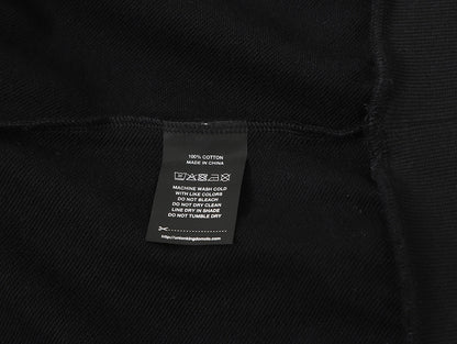 360 GSM 100% COTTON BOXY CROPPED FIT 'BLACK' HOODIE