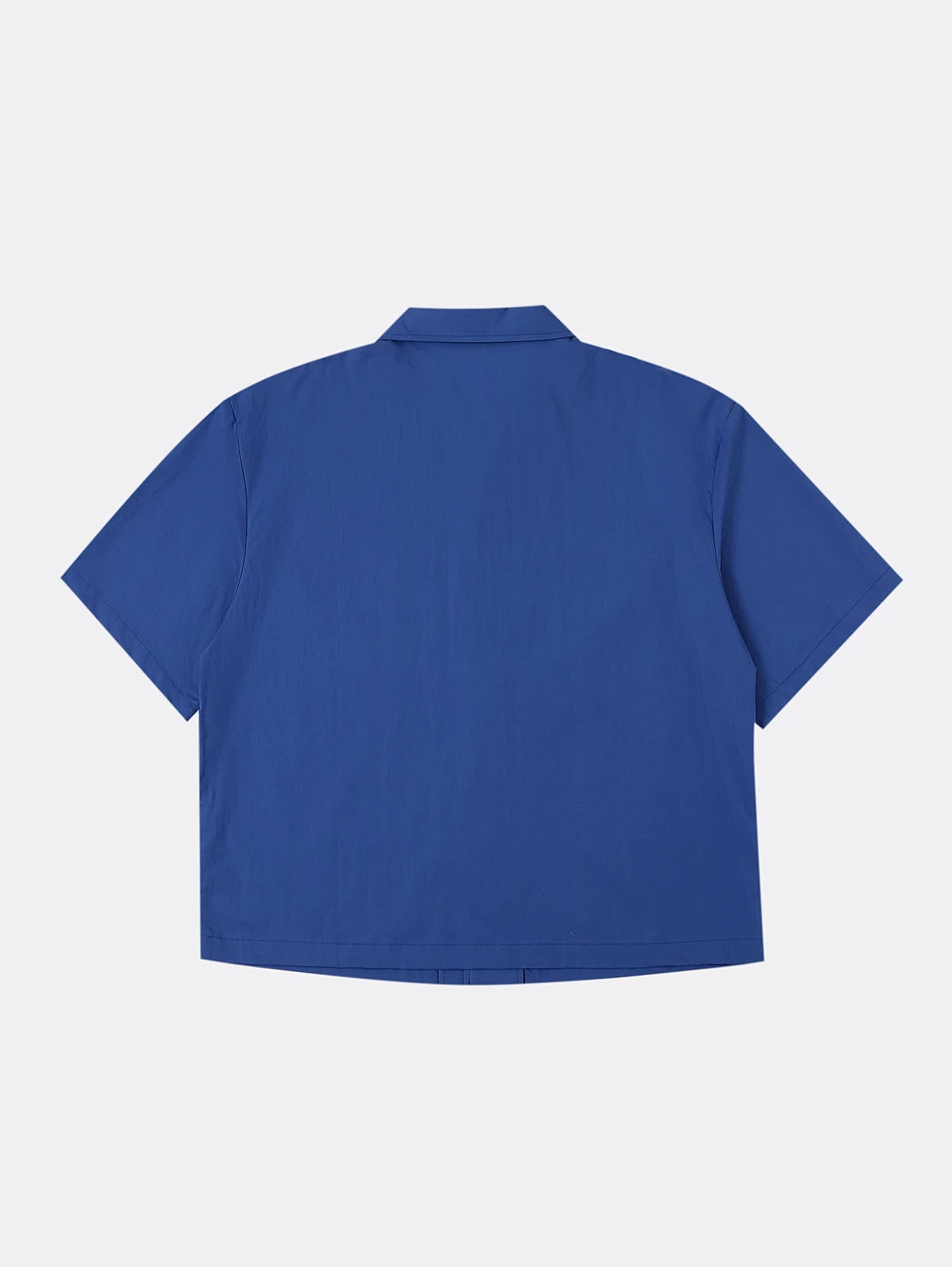 BOXY CROPPED FIT 'BLUE' CUBAN SHIRT