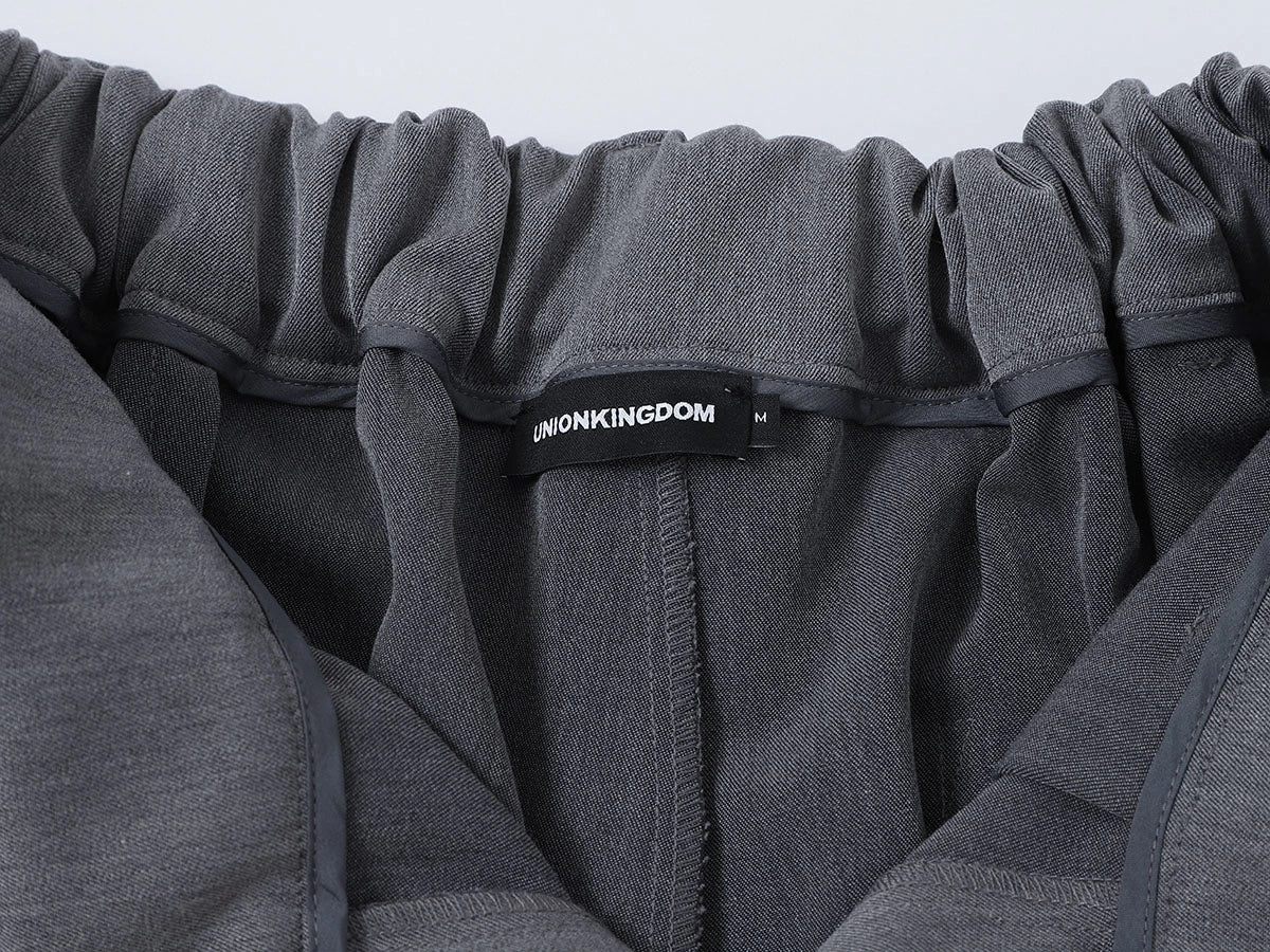 LOOSE FIT PLEATED 'GRAY' SHORTS