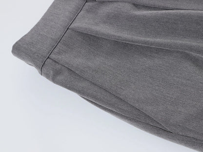 BAGGY FIT 'GRAY' PLEATED PANTS