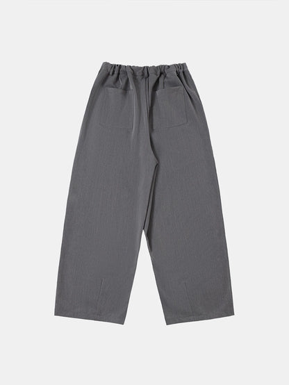 BAGGY FIT 'GRAY' PLEATED PANTS