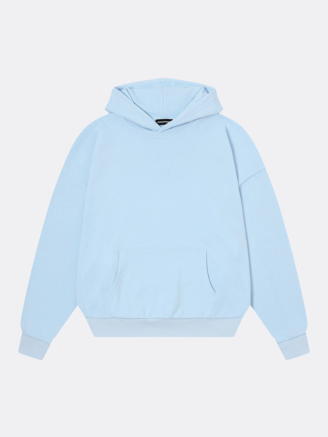 360 GSM 100% COTTON BOXY CROPPED FIT 'PURE BLUE' HOODIE