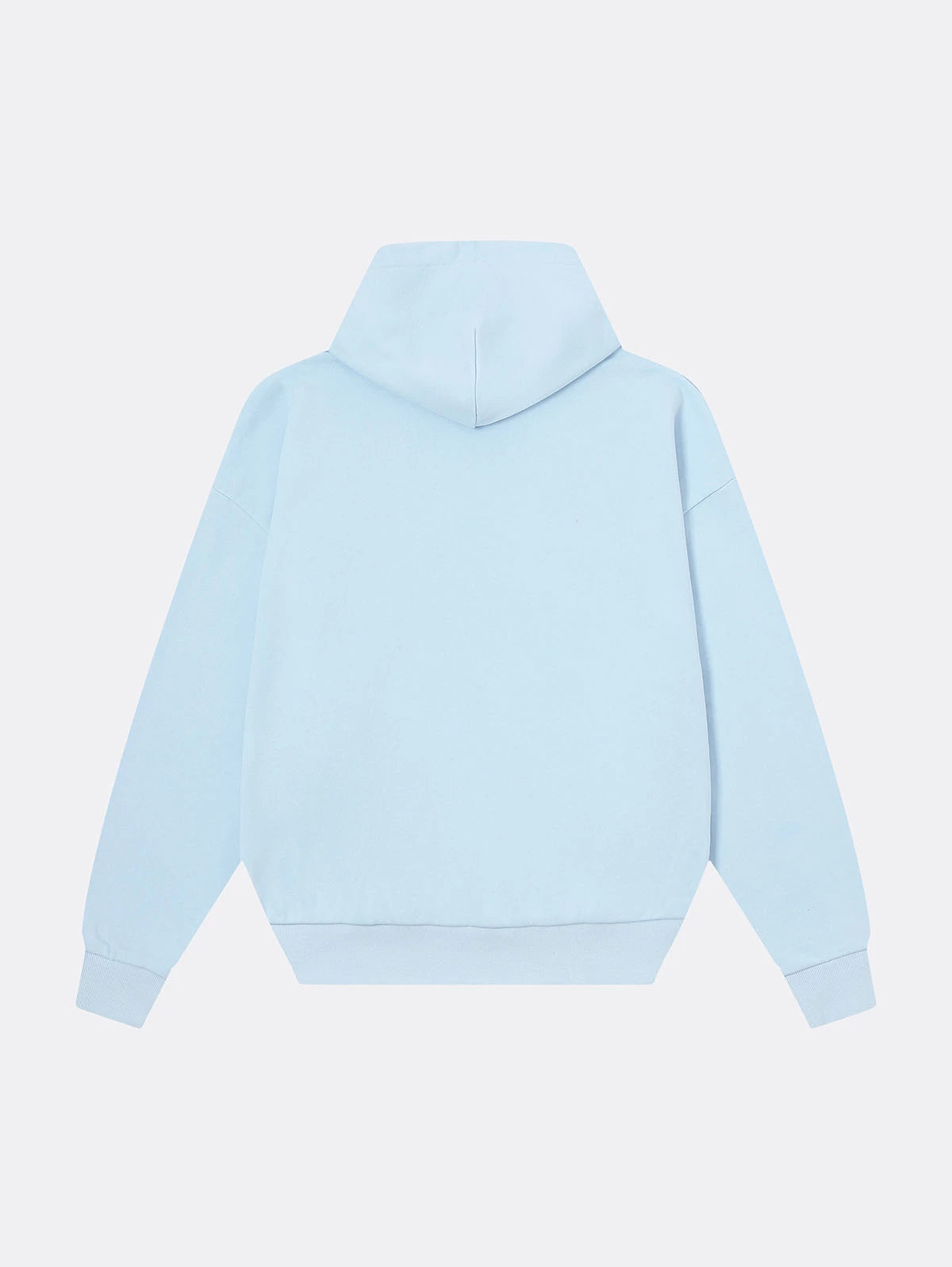 360 GSM 100% COTTON BOXY CROPPED FIT 'PURE BLUE' HOODIE