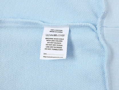 360 GSM 100% COTTON BOXY CROPPED FIT 'PURE BLUE' HOODIE