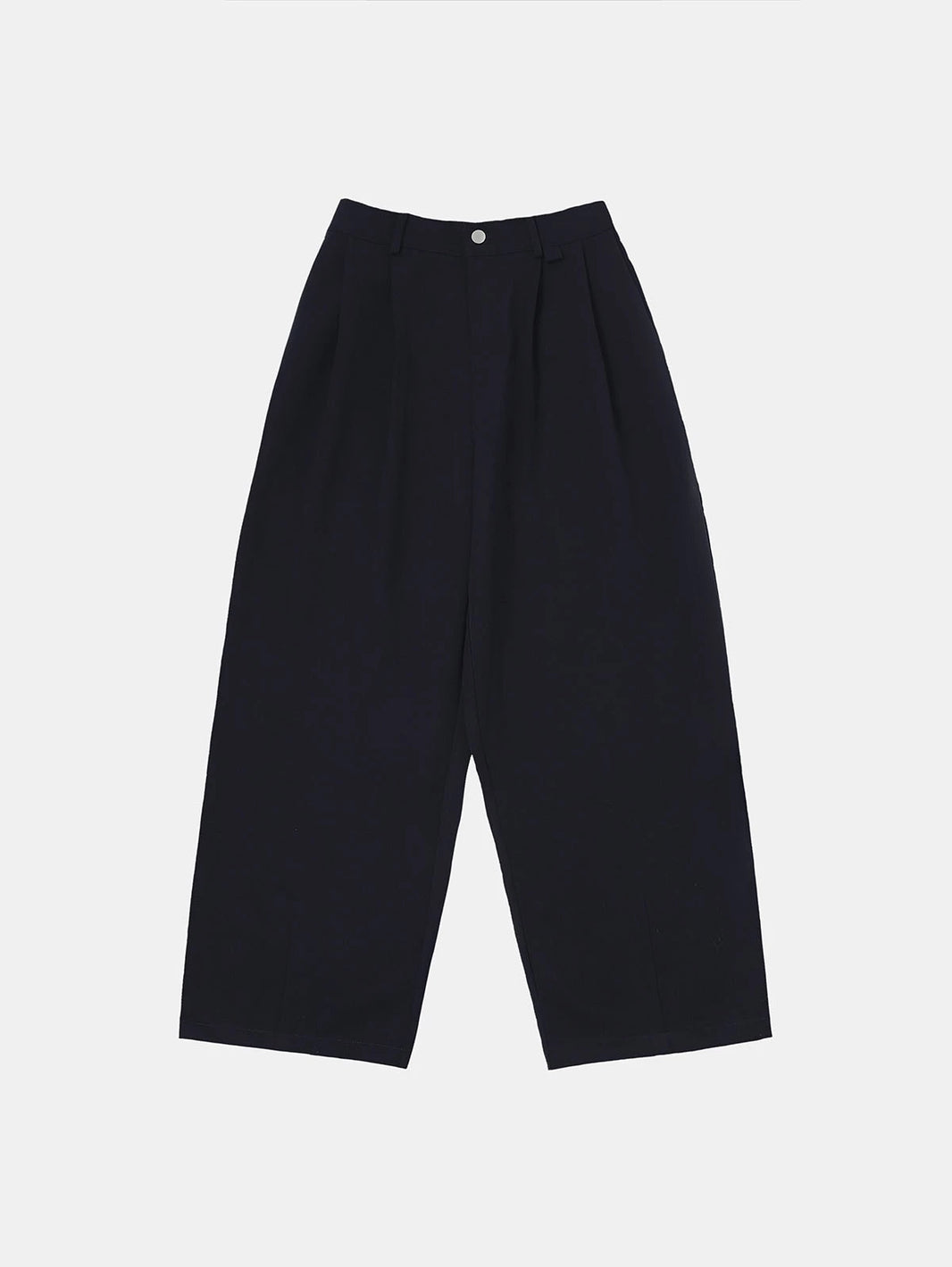 BAGGY FIT 'NAVY BLUE' PLEATED PANTS