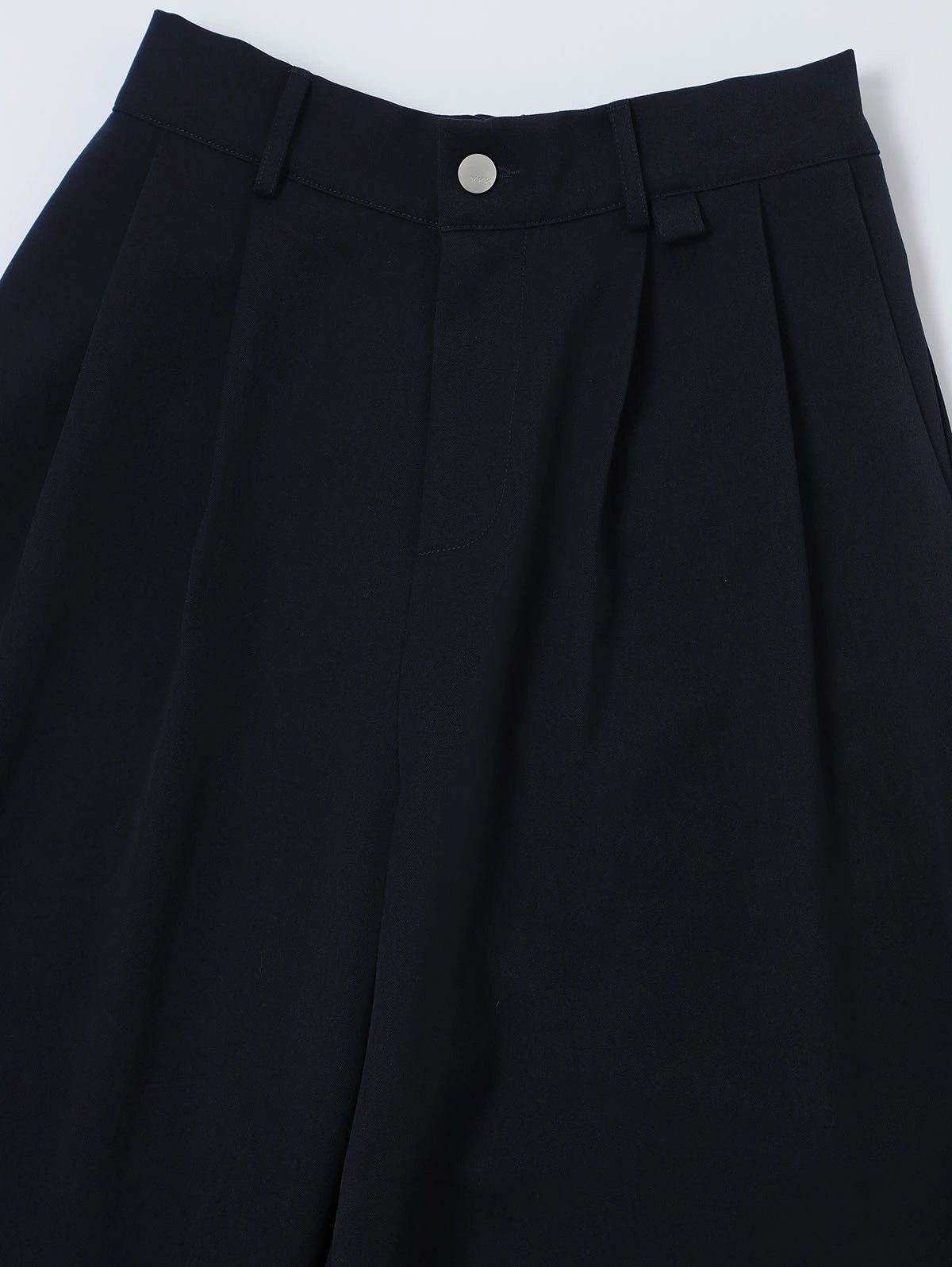 BAGGY FIT 'NAVY BLUE' PLEATED PANTS
