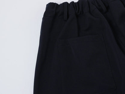 BAGGY FIT 'NAVY BLUE' PLEATED PANTS