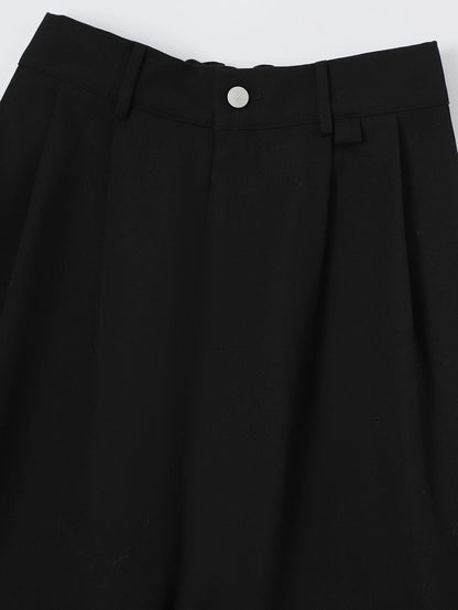 BAGGY FIT 'BLACK' PLEATED PANTS