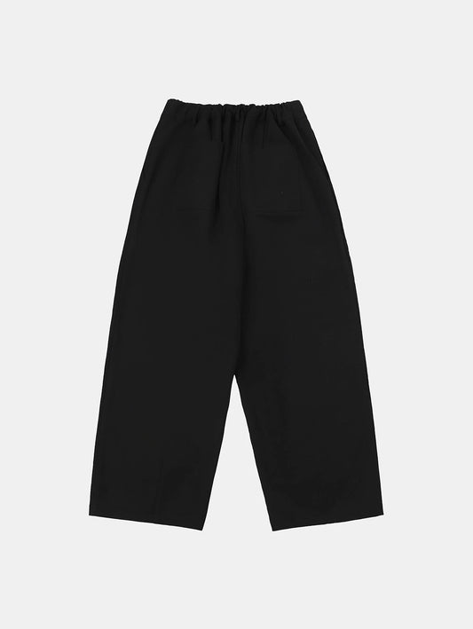 BAGGY FIT 'BLACK' PLEATED PANTS
